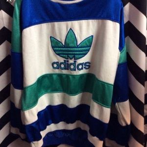 Vintage Adidas Striped Sweatshirt